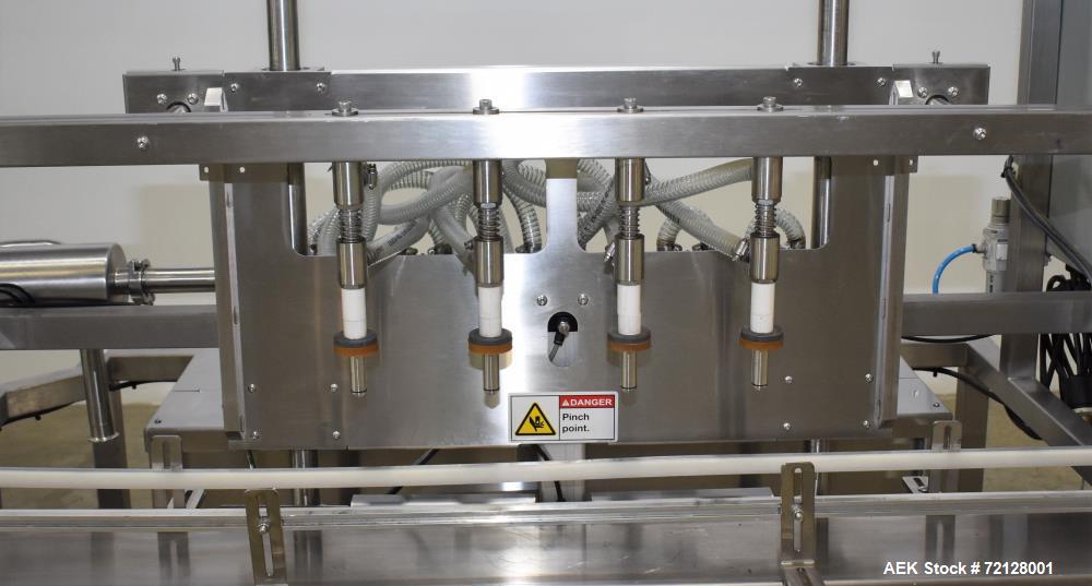 Used Epak / Apacks Econoline Inline Pressure Gravity Liquid Filling Machine